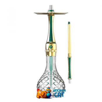 Заказать кальян Maxx Royal Emerald Gold (Макс Роял Зеленый Золотой) онлайн с доставкой по всей России - фото 1